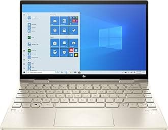 HP 2020 Envy x360 2-in-1 13.3" FHD IPS Touch Screen Laptop Intel Evo Platform 11th Generation Core i7-1165G7 8GB Memory 512GB SSD Pale Gold Backlit Keyboard - Fingerprint Reader-Thunderbolt - WiFi 6