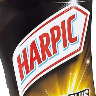 Harpic Powerplus Toilet Cleaning Gel, Citrus Fresh, Pack 6 x 750 ml, Removes Limescale, Kills 99.9% of Bacteria, Powerful Deep Clean Toilet Cleaner, toilet freshener