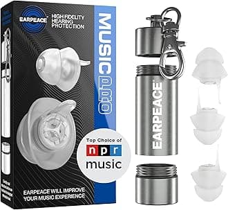 Music PRO - Concert Ear Plugs - Earplugs for Noise Reduction up to 20dB - High Fidelity Ear Plugs for Concerts, Musicians and Live Events - Reusable Earplugs - Includes Filter Set and Case