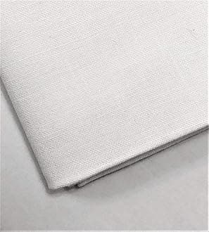 Plain 100% Cotton Fabric - 60 INCH Wide - 10 Colors by M&J® (White, 5 METRE)