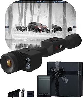 ATN Thor 5 LRF 320 Smart HD Thermal Scope with Gen 5 320x240, 12 Micron, 60Hz Sensor | Built-In Laser Rangefinder, Ballistic Calculator, Video Recording, One Shot Zero | Exclusive Signature Series Kit