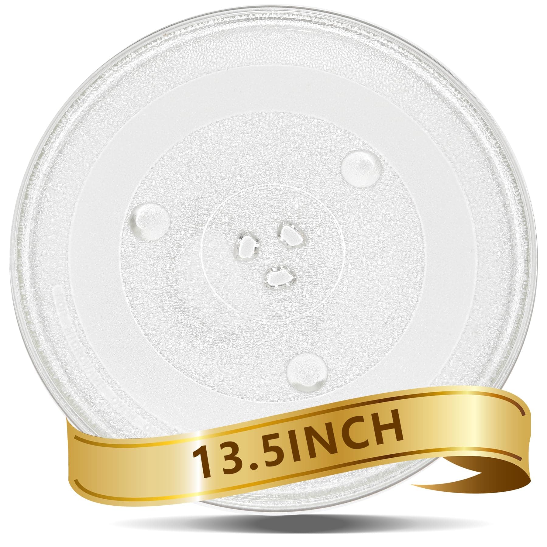 13.5'' Replacement Microwave Glass Plate Compatible with Panasonic -13 1/2" (34.3cm) Microwave Plate Turntable Tray,Dishwasher Safe