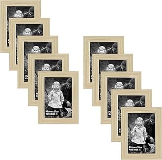 Art Street Individual Photo frames Set of 10, Picture Frame For Home Decoration, Living Room, Office Decoration (Beige, Size: 4x6 Inch)
