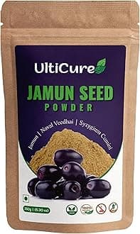 Ayurveda Jamun Seed Powder for Diabetes - 150 g 100% Natural Made with Oldest Traditional Method Good for Diabetes, Control blood glucose level.