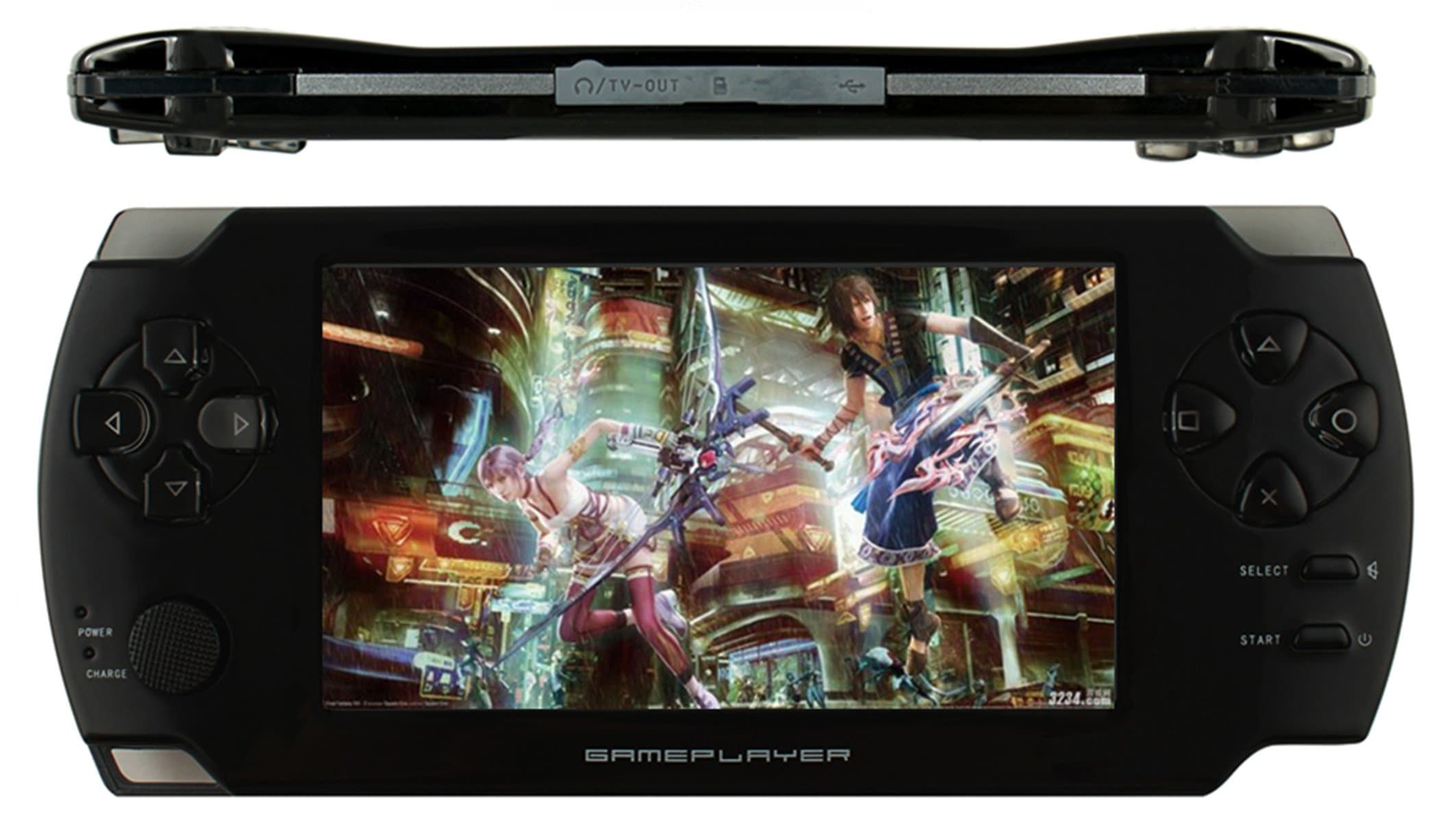 SUBOR SB-68 4GB 4.3 Inch Utral-Thin PSP Style PS1/GBA/NES/Touch Game Player/Camera and Touch Game console/mp5/mp4 Player 4G Black