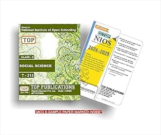 TOP NIOS Social Science Guide Class 10 (T-213)