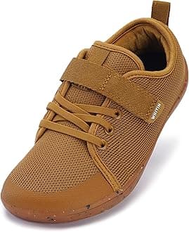 WHITINLittle/Big Kid Barefoot Shoes | Boys/Girls Lace-up Minimalist Sneakers | Wide Toe Box | Natural Flexible Fit
