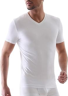 Men's 3 Pack Micro Modal Slim Fit V-neck T-shirts
