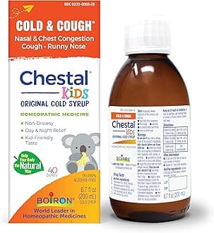 Chestal Children's Cold and Cough Syrup for Nasal and Chest Congestion, Runny Nose, and Sore Throat Relief - 6.7 Fl oz