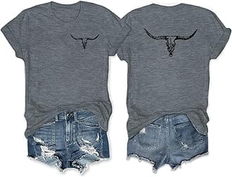 Women Summer Tops Western Graphic Short Sleeve T-Shirts Casual Cute Tees 2026 Cowgirls Shirts