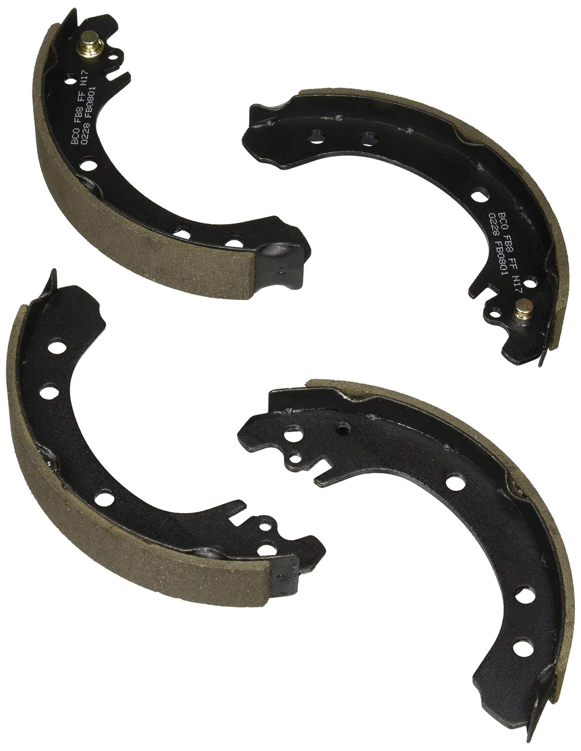 BOSCH BS801 Blue Drum Brake Shoe Set - Compatible With Select Toyota Corolla; REAR