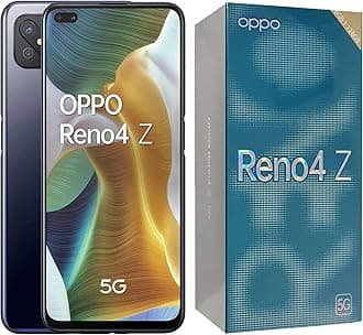 OPPO Reno4 Z 5G - 8 GB + 128 GB MediaTec 800 6.50 Inch 4000 mAh 48 MP Camera Sim Free Android 10 Dual Sim Smartphone - Black