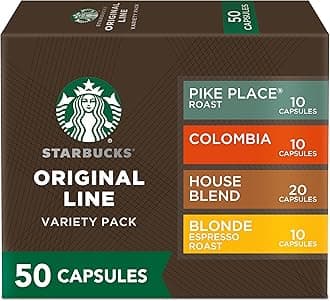 by Nespresso Original Line Mild Variety Pack Coffee, 50-count Espresso Pods, Presentation may vary