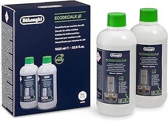 Original EcoDecalk Descaler for Fully Automatic Coffee Machine and Coffee Makers, Universal Descaler for 10 Descaling Processes, DLSC500, 2 x 500 ml