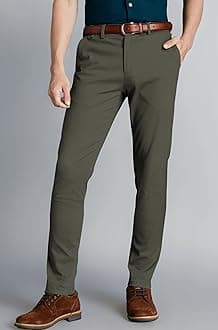 Men's Slim Fit Flexi Waist Casual Pants | Stretchable Chinos | Stylish Office Fashion Trousers