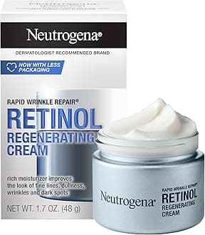 Neutrogena Moisturizing Rapid Wrinkle Repair Retinol Anti-Wrinkle Regenerie Face Cream, Day and Night Use, 1.7 oz