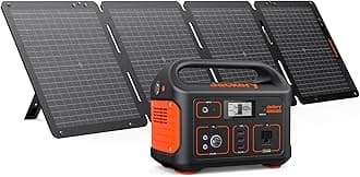 Solar Generator Explorer 500, 518Wh Portable Power Station Mobile Lithium Battery Pack with 1xSolarSaga 100 for RV Road Trip Camping, Outdoor Adventure