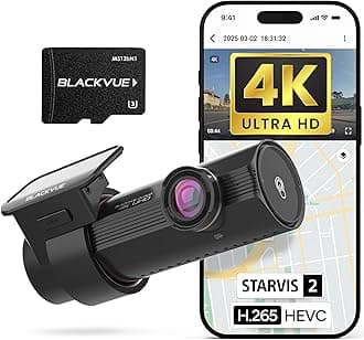 BlackVue DR970X-1CH Plus 128GB | 1-Channel Dash Cam (4K-Full HD), STARVIS 2 Sensor, Parking Mode, Easy Setup via App, Wi-Fi, GPS, Cloud Auto Backup