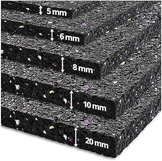 etm Anti-Vibration Washing Machine Mat - Soundproof Mat for Appliances | Thick Rubber | Sound and Impact Absorbing | Thickness: 5mm - 125 x 200 cm