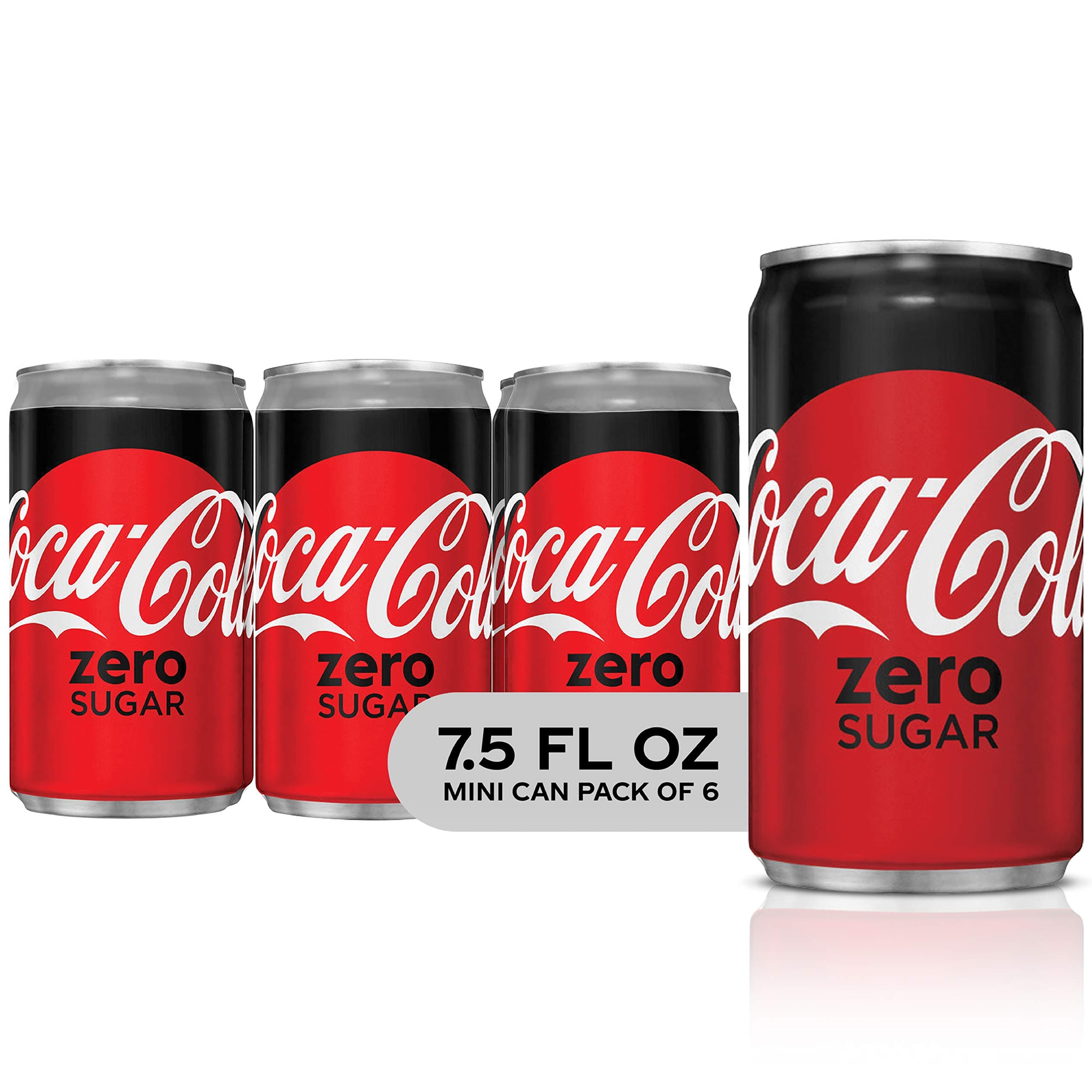 Coke Zero Sugar Diet Soda Soft Drink, 75 fl oz, 6 Pack