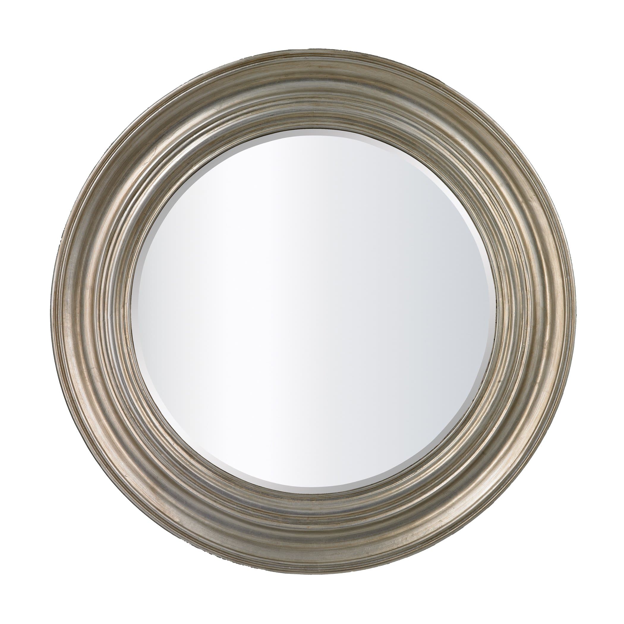 Sterling Fullerton Mirror, Silver Leaf