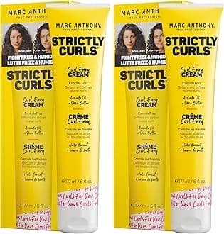 Marc Anthony Curl Envy Cream, Strictly Curls - Curl Defining Cream Softens Coarse Curls, Adds Bounce & Fights Frizz with Avocado Oil & Shea Butter - Sulfate-Free Hair Products for Curly Hair - 6 Oz