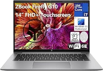 HPZBook Firefly 14 G10 14" FHD+ Touchscreen Mobile Workstation Business Laptop Computer, 13th Gen Intel i7-1360P, 32GB DDR5 RAM, 2TB PCIe SSD, WiFi 6E, Backlit Keyboard, FR, Windows 11 Pro, Tilsiy
