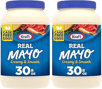 Real Mayo Creamy & Smooth Mayonnaise, for a Keto and Low Carb Lifestyle, 30 fl oz Jar (Pack of 2)