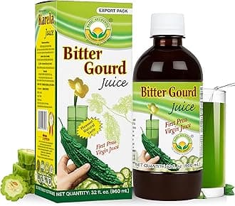 Bitter Gourd (Karela) Juice | 32.46 Fl Oz (960ml) | Natural Bitter Melon Juice for Detox Support | Plant Based Ayurvedic Herbal Drink | for Liver Health, Digestion & Immunity