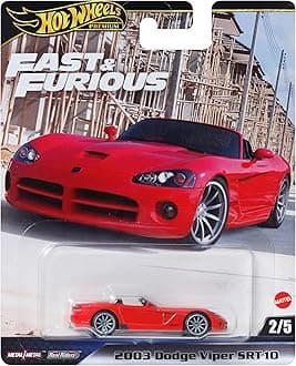 Fast and FURIOUS Auto 2003 DODGE VIPER SRT 10 Die Cast Model 1:64 Scale - Length 7 cm - JBL85