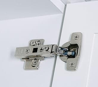 10 Pack Frameless Full Overlay Adjustable Closing Speed Soft Close Cabinet Hinges. Premium Soft Close Hinges for Kitchen Cabinets. Self-Closing Door Hinges for Cabinet Door.