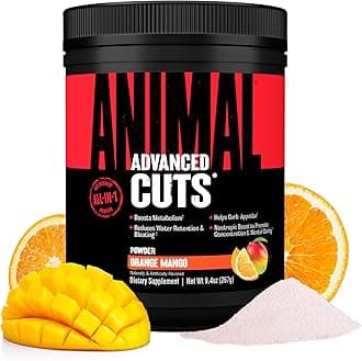 - Animal Cuts Thermogenic Fat Burner Powder - Weight Loss for Women and Men for Metabolism, Energy, Focus, and Nootropic Brain Support with Ketones Appetite Suppressant - Orange Mango Flavor