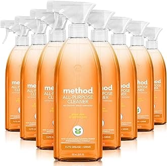 Method All-Purpose Cleaner Spray, Ginger Yuzu, Perfect for Most Counters, Tiles, Stone, and More, 28 oz Spray Bottle, (Pack of 8)