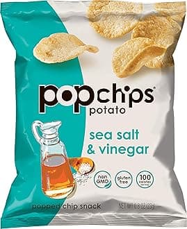 PopChips, Sea Salt & Vinegar Potato Chips, 0.8 Oz (Pack of 1)