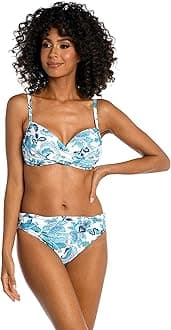 La Blanca womens Over the Shoulder Wrap Bikini Swimsuit Top Bikini Top