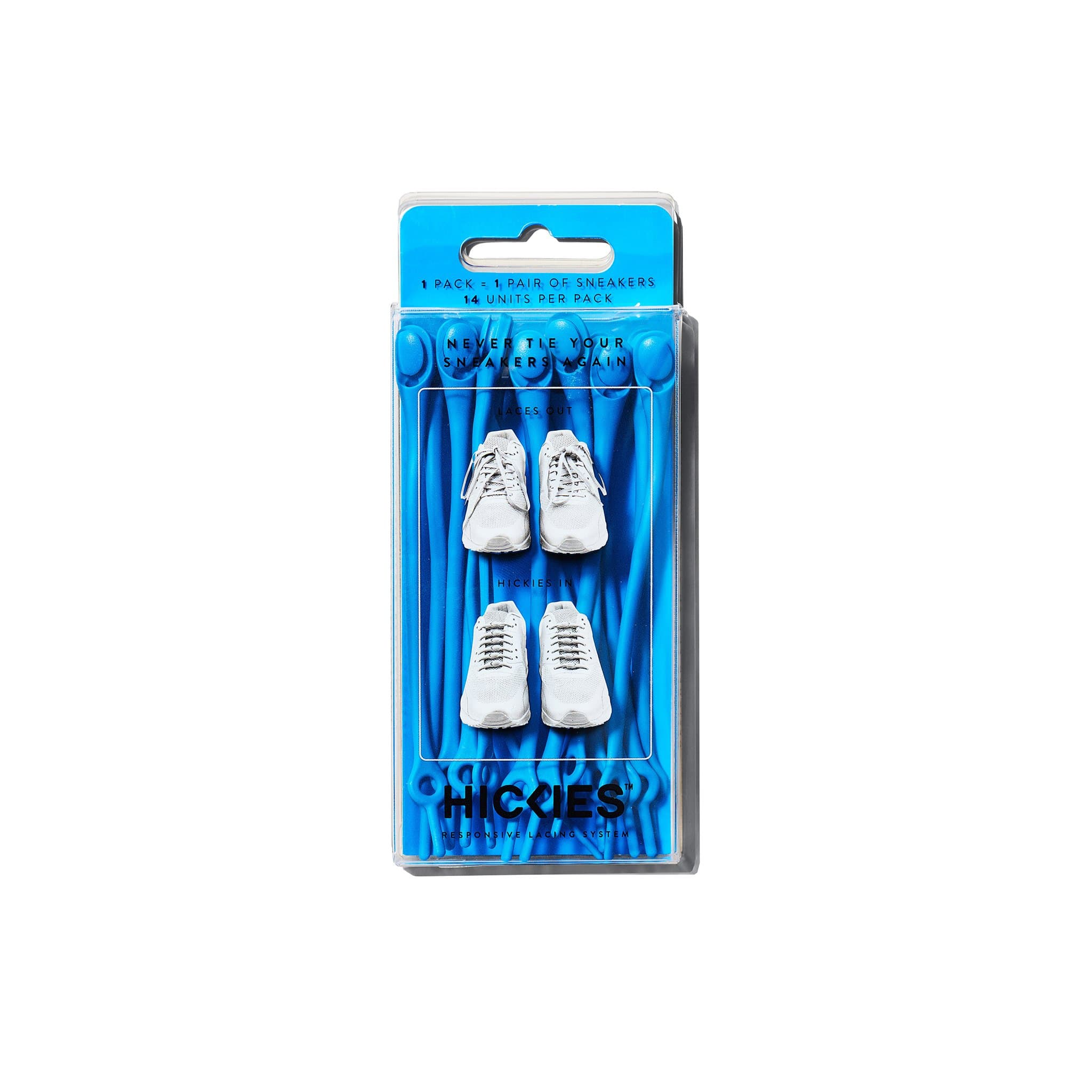 Hickies Elastic Replacement Laces ~ Electric Blue