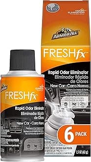 Armor All Car Air Freshener and Purifier - Odor Eliminator for Cars & Truck, New Car, Fogger, Pack of 6, 18507