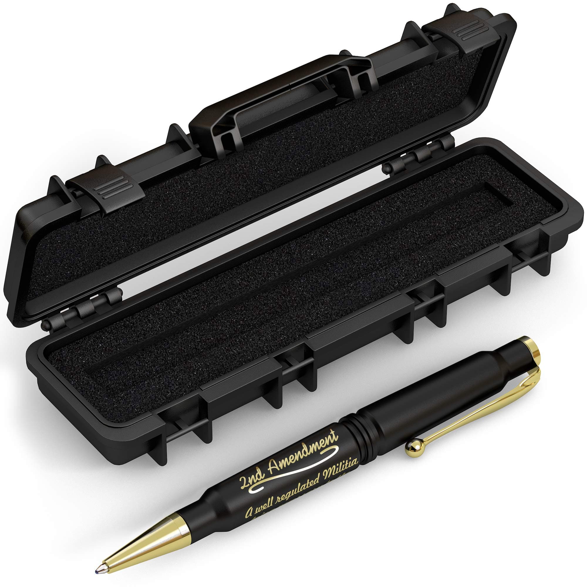 Old Southern Brass .308 Real Authentic Casing Refillable Twist Pen - Tactical Gift Box - 2nd Amendment