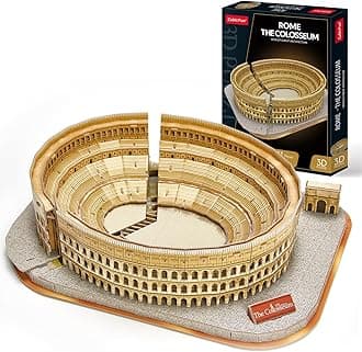 3D Puzzle for Adults Kids Rome Colosseum Jigsaw Italy Architecture Model Kits DIY Toys with Booklet Birthday Gift for Boys Girls Age 8+, 131 Pieces Valentine's Day Gift Easter Gifts Puzzles