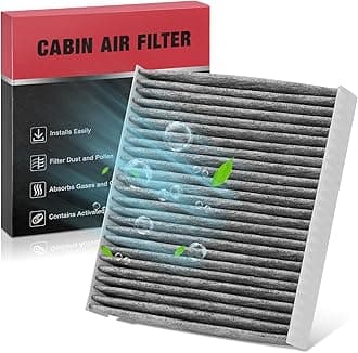 BDFHYK CF11924 Cabin Air Filter with Activated Carbon Compatible with Fiat 2012-2019 500 1.4L l4, 2012-2017 500 1.4L l4, Replace# CAF6185, CAF1896P, CF1249, CAF2140