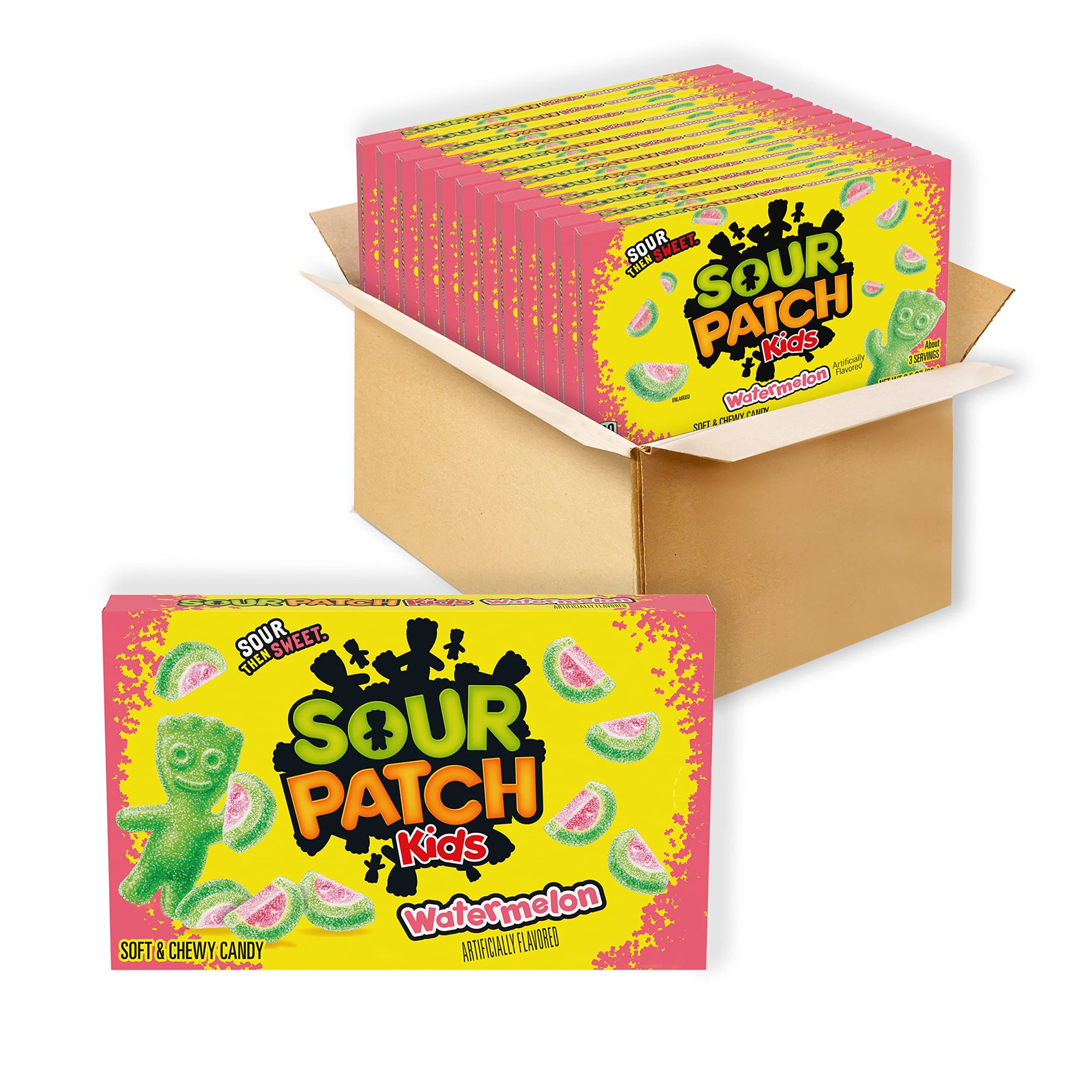 - Watermelon Soft & Chewy Candy, Bulk Candy, 12 - 3.5 oz Boxes