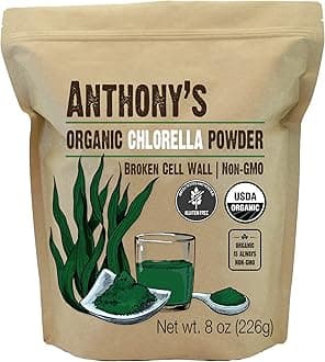 Anthony's Organic Chlorella Powder, 8 oz, Non GMO, Gluten Free, Broken Cell Wall