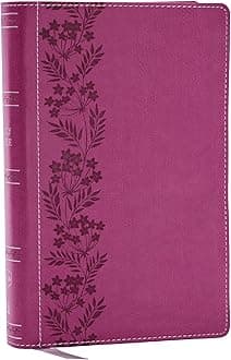 Holy Bible: New King James Version, Pink, Leathersoft, Personal Size Large Print Reference Bible, 43,000 Cross References, Red Letter, Comfort Print