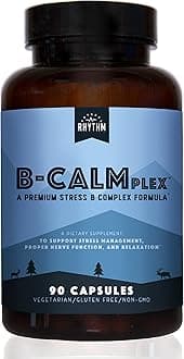 Natural Rhythm B-CALMplex - Stress B-Complex - Vitamin B Complex for Stress & Anxiety Support - 90 Capsules