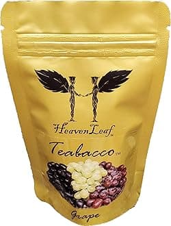 Teabacco (Choose Your Flavors) 100g, World's Best Hookah Shisha Herbal Flavors. 100% Tobacco & Nicotine Free! (Grape)