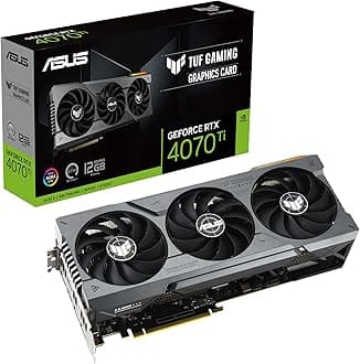 ASUS TUF Gaming GeForce RTX 4070 Ti Gaming Graphics Card (PCIe 4.0, 12GB GDDR6X, HDMI 2.1a, DisplayPort 1.4a)