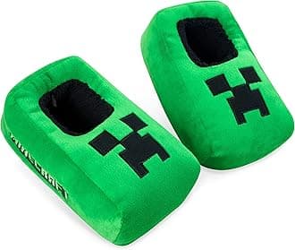 Minecraft Boys Slippers, 3D Novelty Slippers for Kids, Gifts for Boys