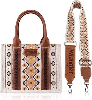 Montana West Wrangler Purse Western Aztec Tote Bag for Women with Guitar Strap