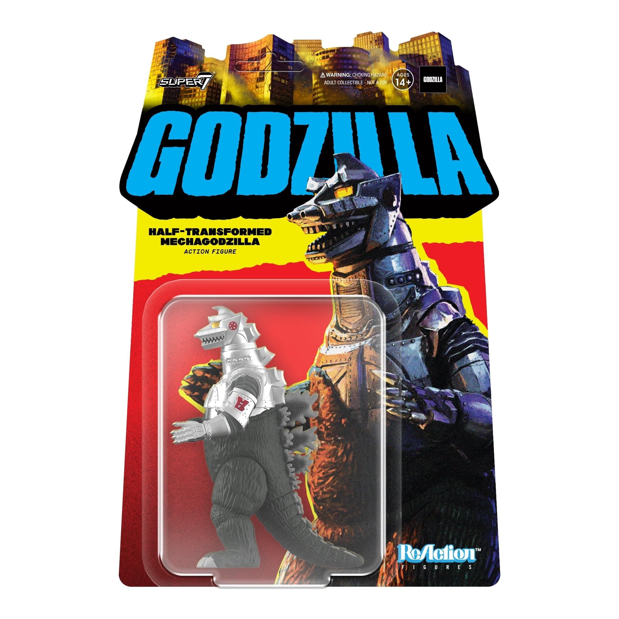 Super7 Toho Godzilla Half-Transformed Mechagodzilla - 3.75 in Scale Reaction Figure