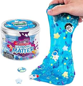 Crazy Aaron's Slime Charmers® - Cosmic Matter - Blue Water Slime, Sensory Toys for Kids - Creative and Endless Fun, Stress Relief Therapy, Gifts for Girls and Boys - Made in USA
